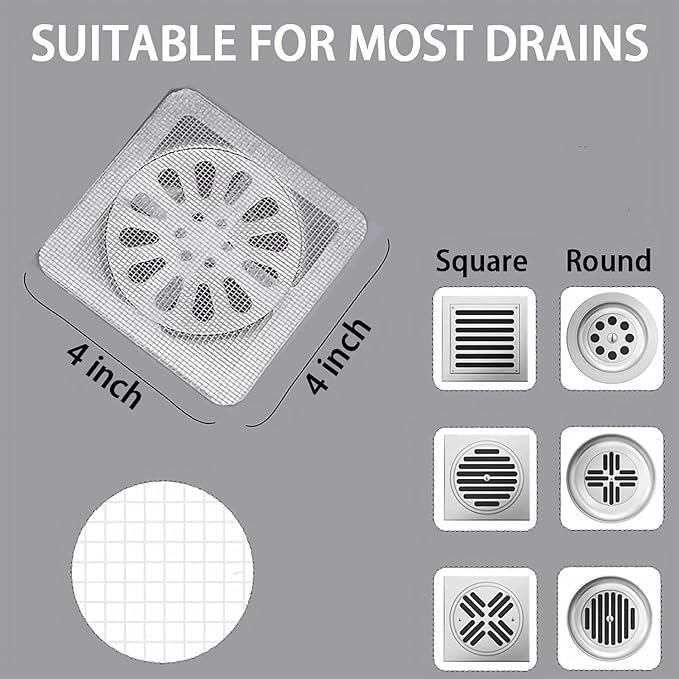 10 Pcs Disposable Bathroom Drain Cover Shower