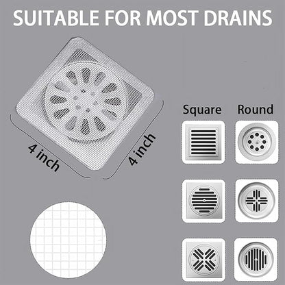 10 Pcs Disposable Bathroom Drain Cover Shower
