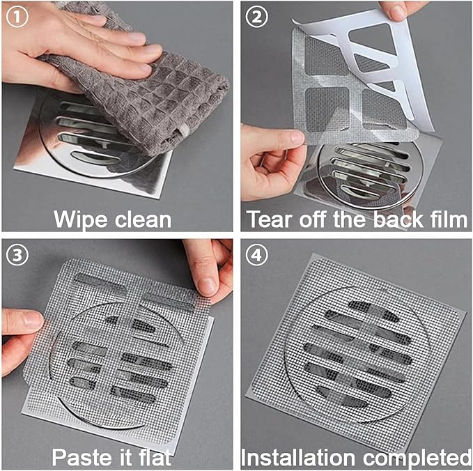 10 Pcs Disposable Bathroom Drain Cover Shower